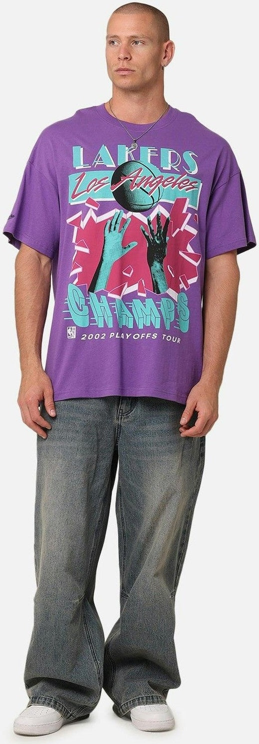 Mitchell & Ness Los Angeles Lakers 2002 Playoffs Tour T-Shirt