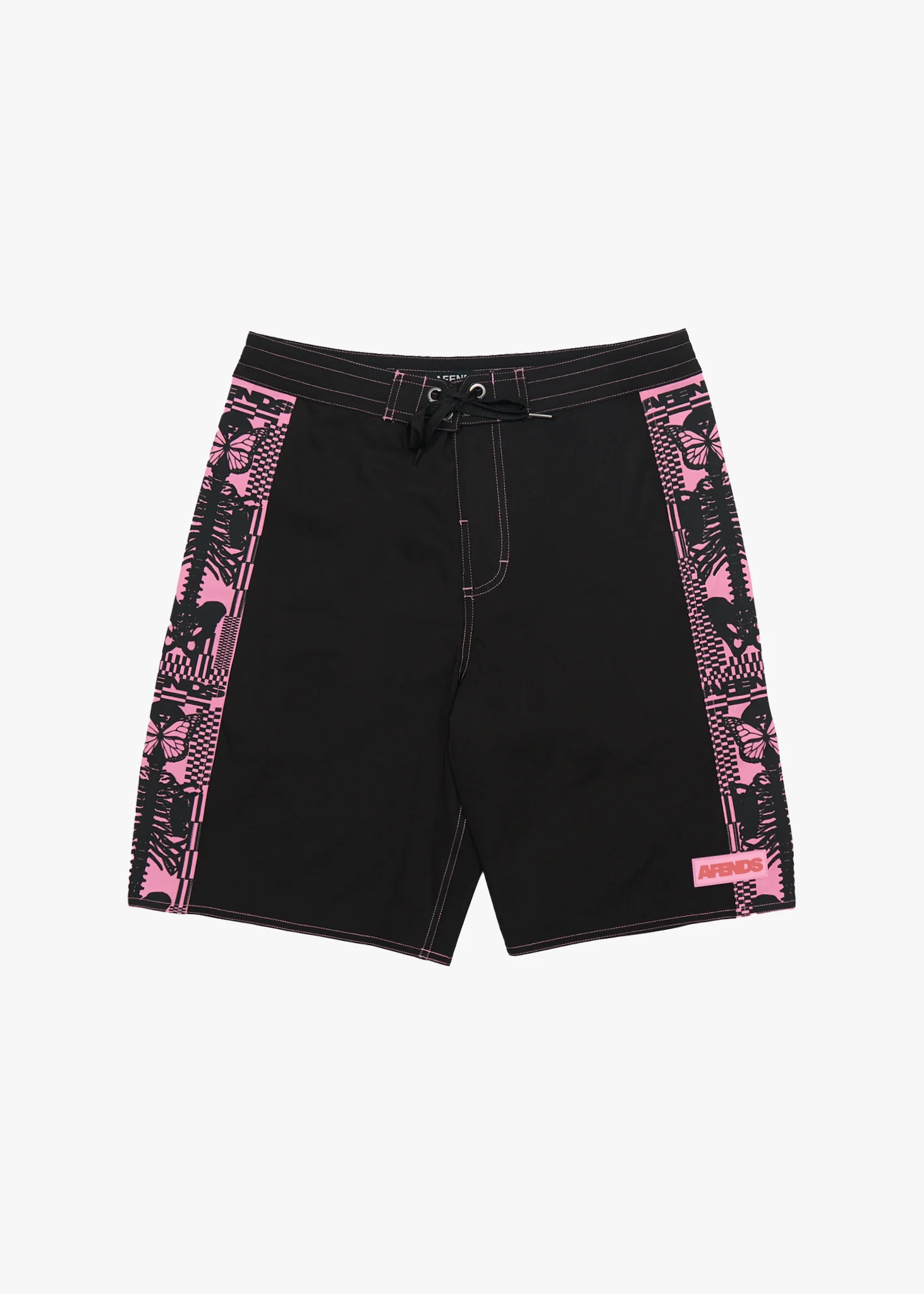 AFENDS Boned- Surf Related V2 Boardshorts 20" - Black