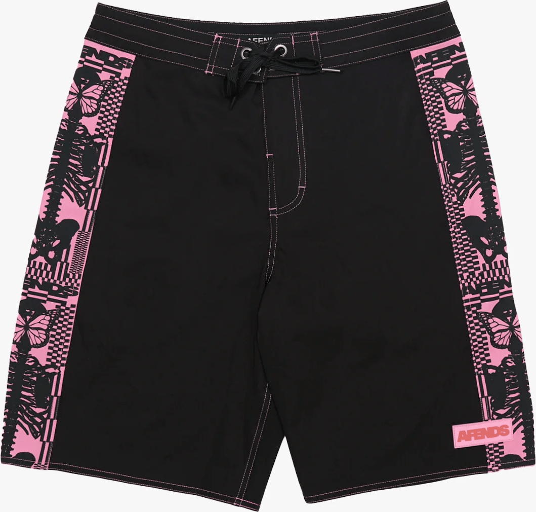 AFENDS Boned- Surf Related V2 Boardshorts 20" - Black