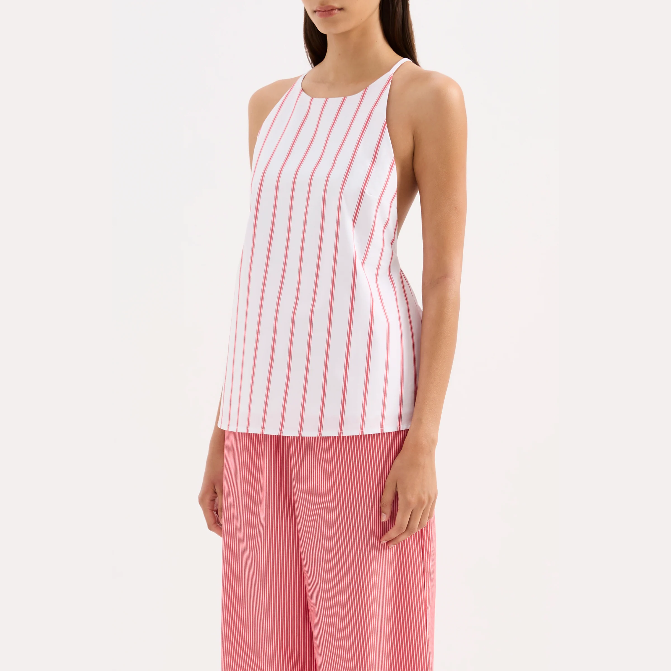 NUDE LUCY Anouk Stripe Top - White stripe