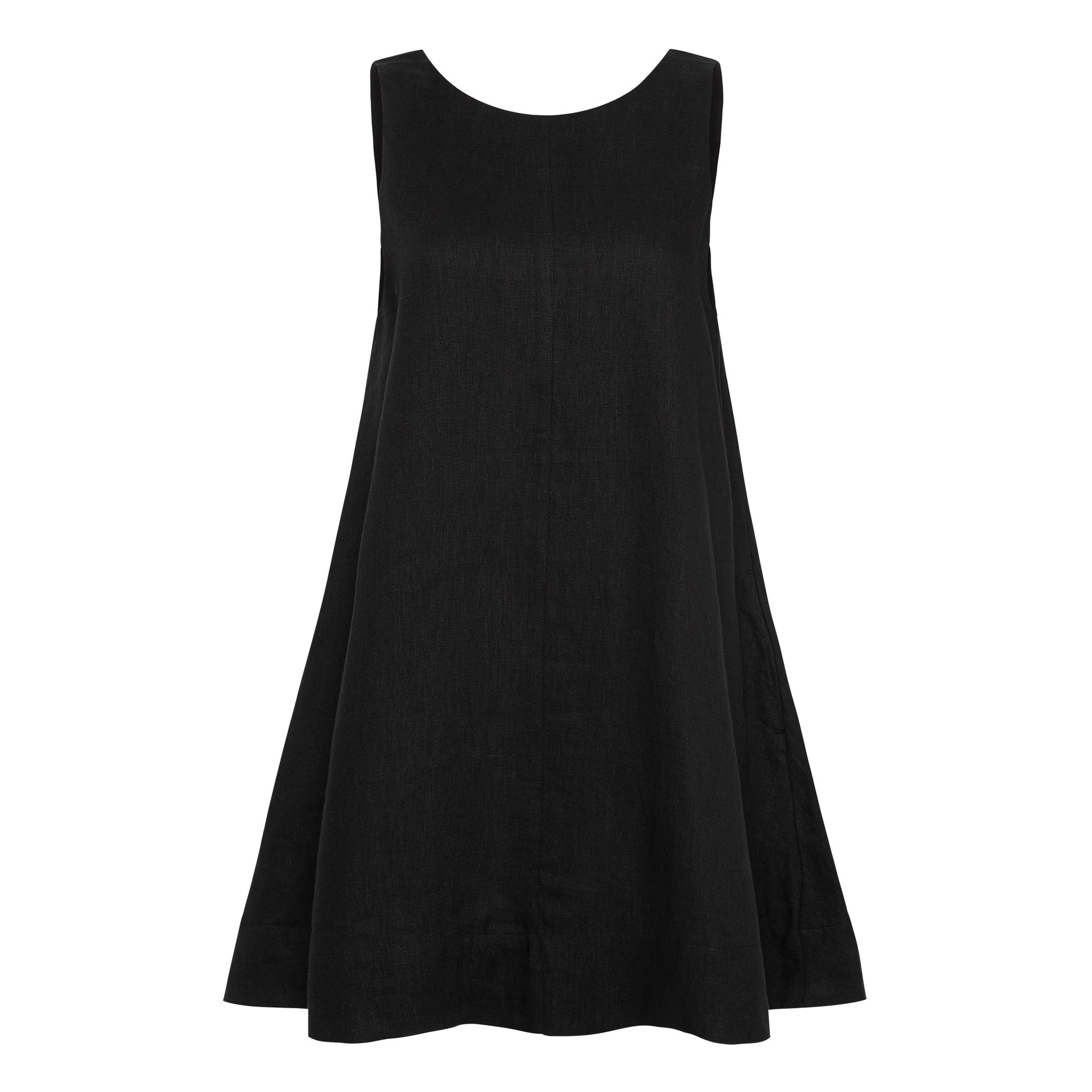 NUDE LUCY Nemi linen dress - Black