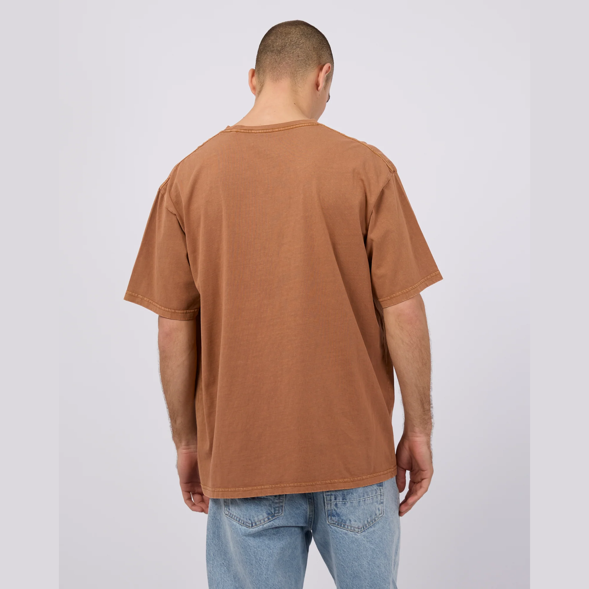 SILENT THEORY Oversized tee - Clay