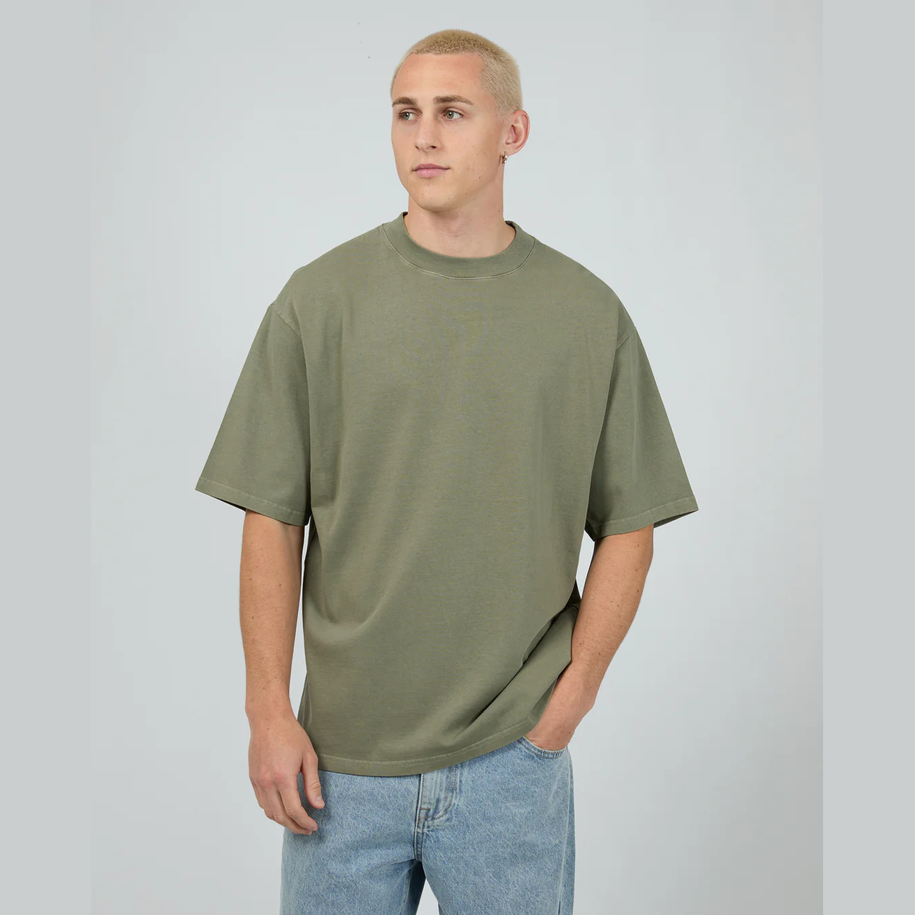 SILENT THEORY Heavy weight tee - Khaki