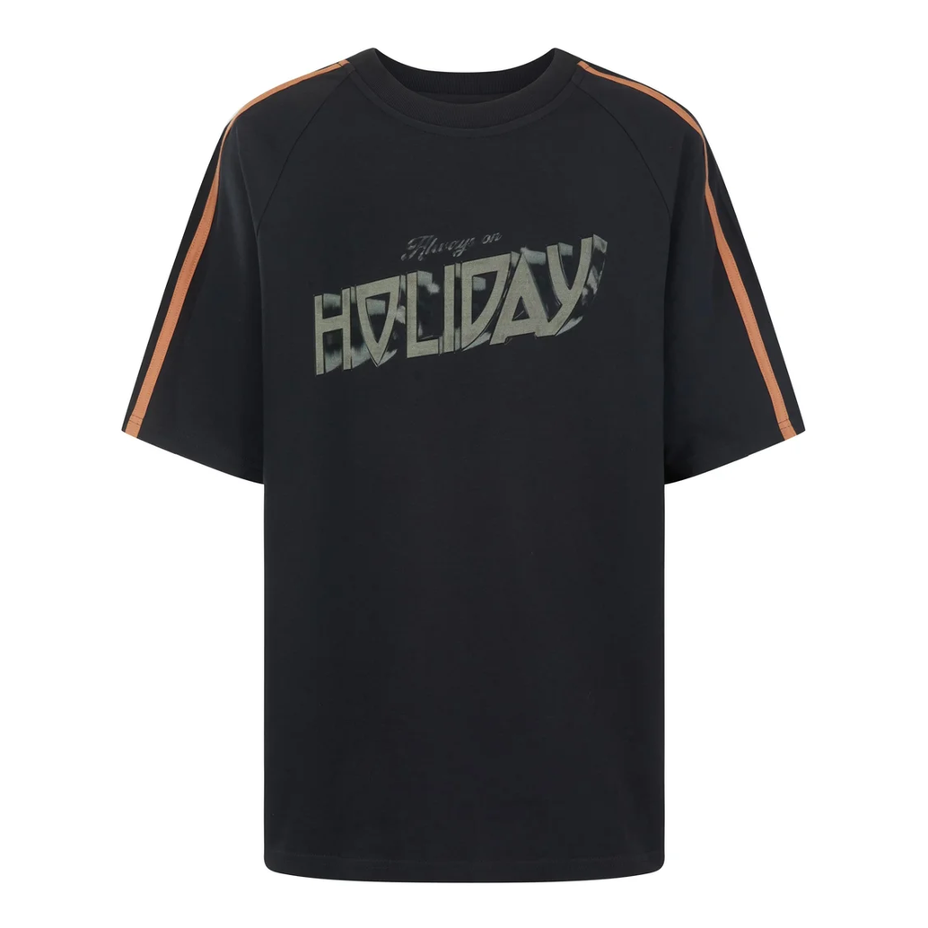 SEA STREET AOH Raglan tee - Washed black