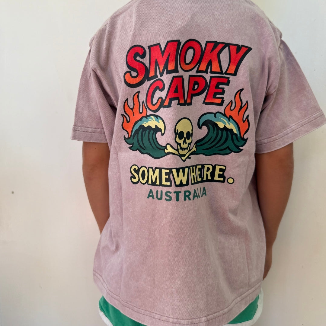Somewhere Mini - Smoky Cape Tee - Washed Pink