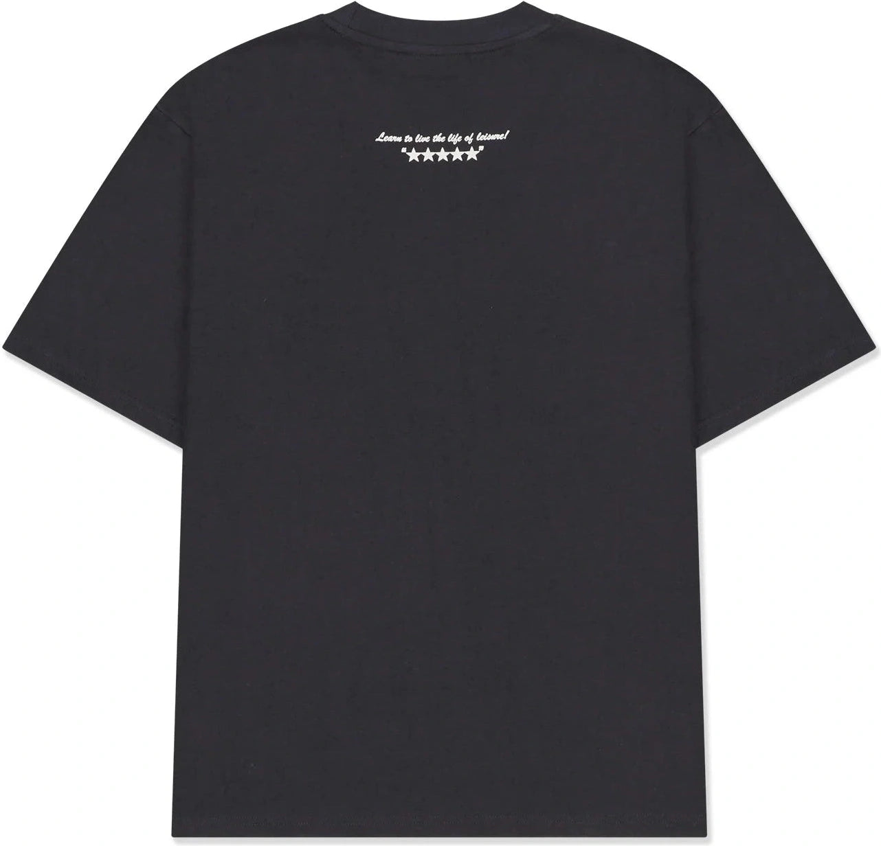 BARNEY COOLS Script Crop T-shirt Aged Black