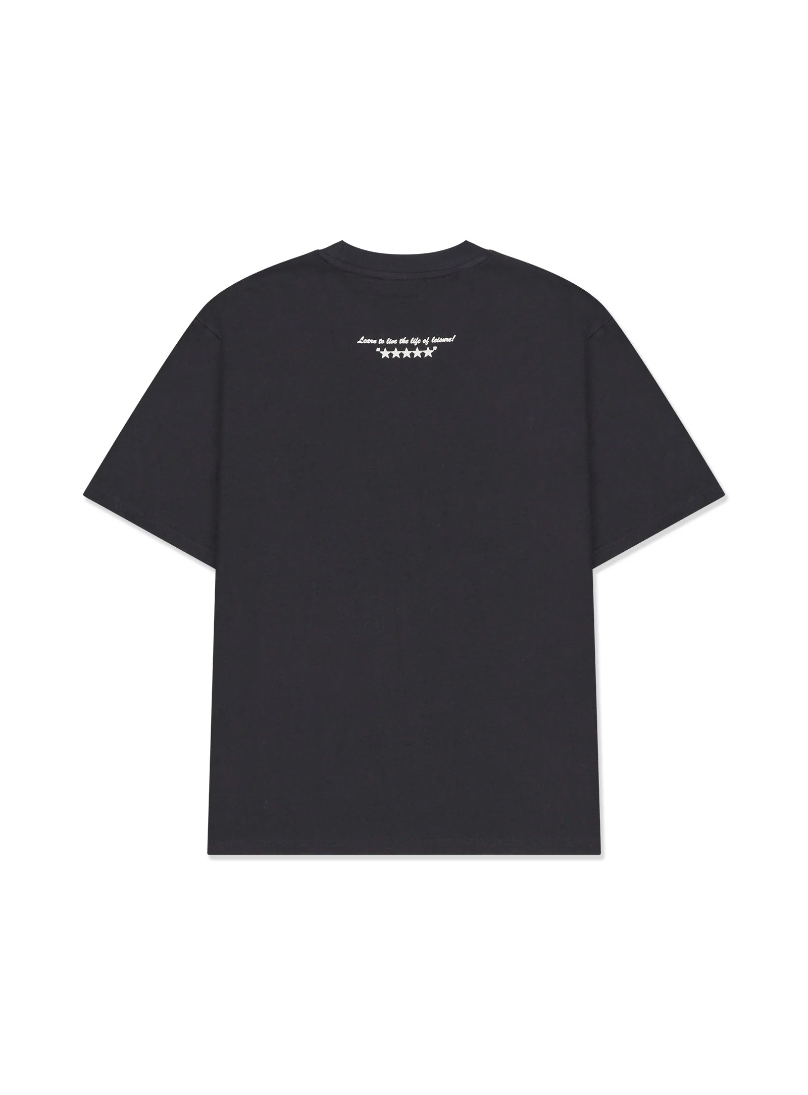 BARNEY COOLS Script Crop T-shirt Aged Black
