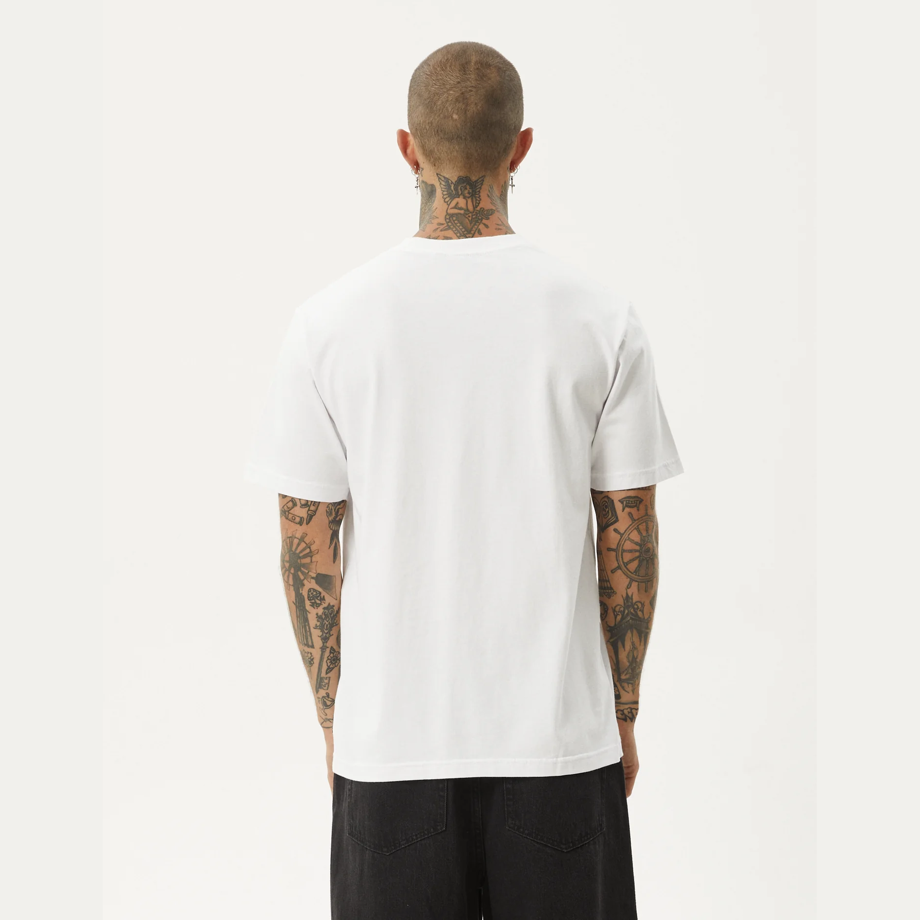 AFENDS Vinyl- Retro Tee - White