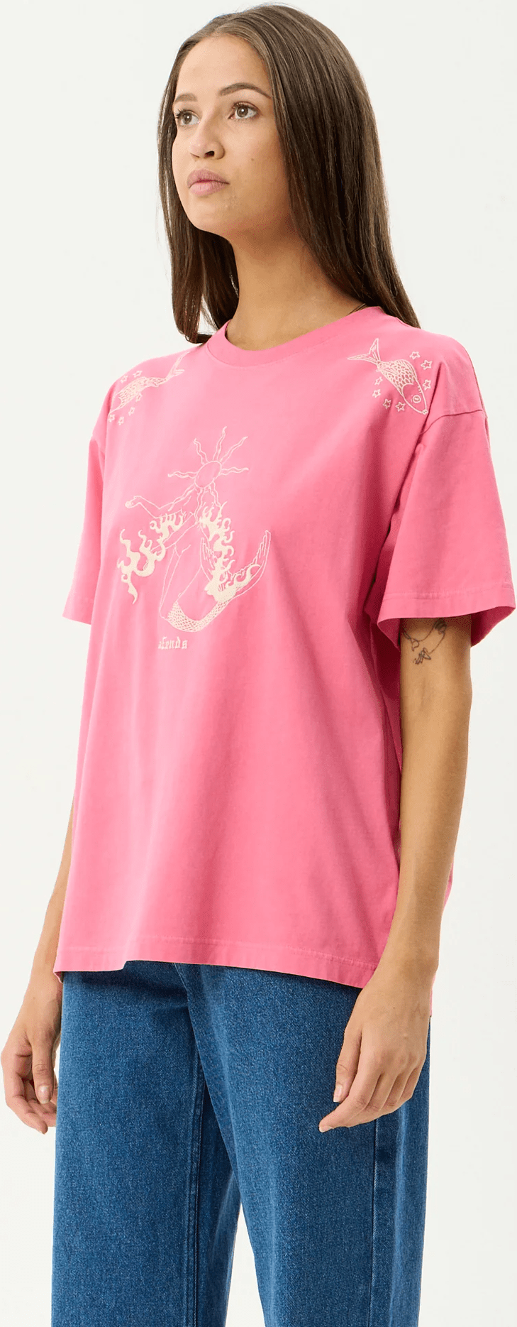 AFENDS Sea Siren Oversized - Washed Raspberry