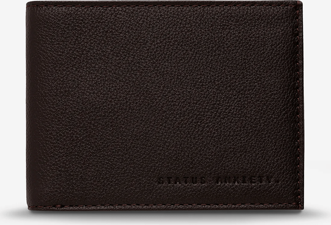 STATUS ANXIETY Noah wallet - chocolate