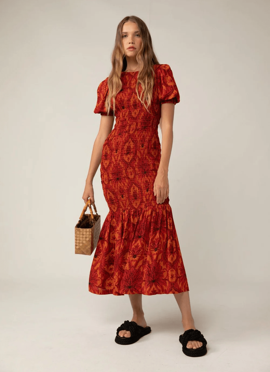 RUE STICC isabella maxi dress- damask floral