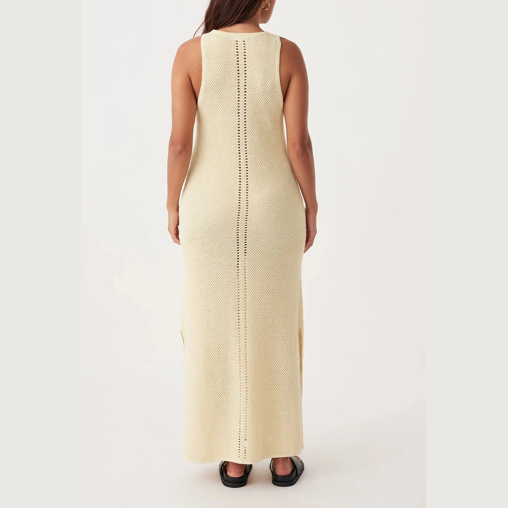ARCAA Sloane Organic Cotton Linen Dress - Butter