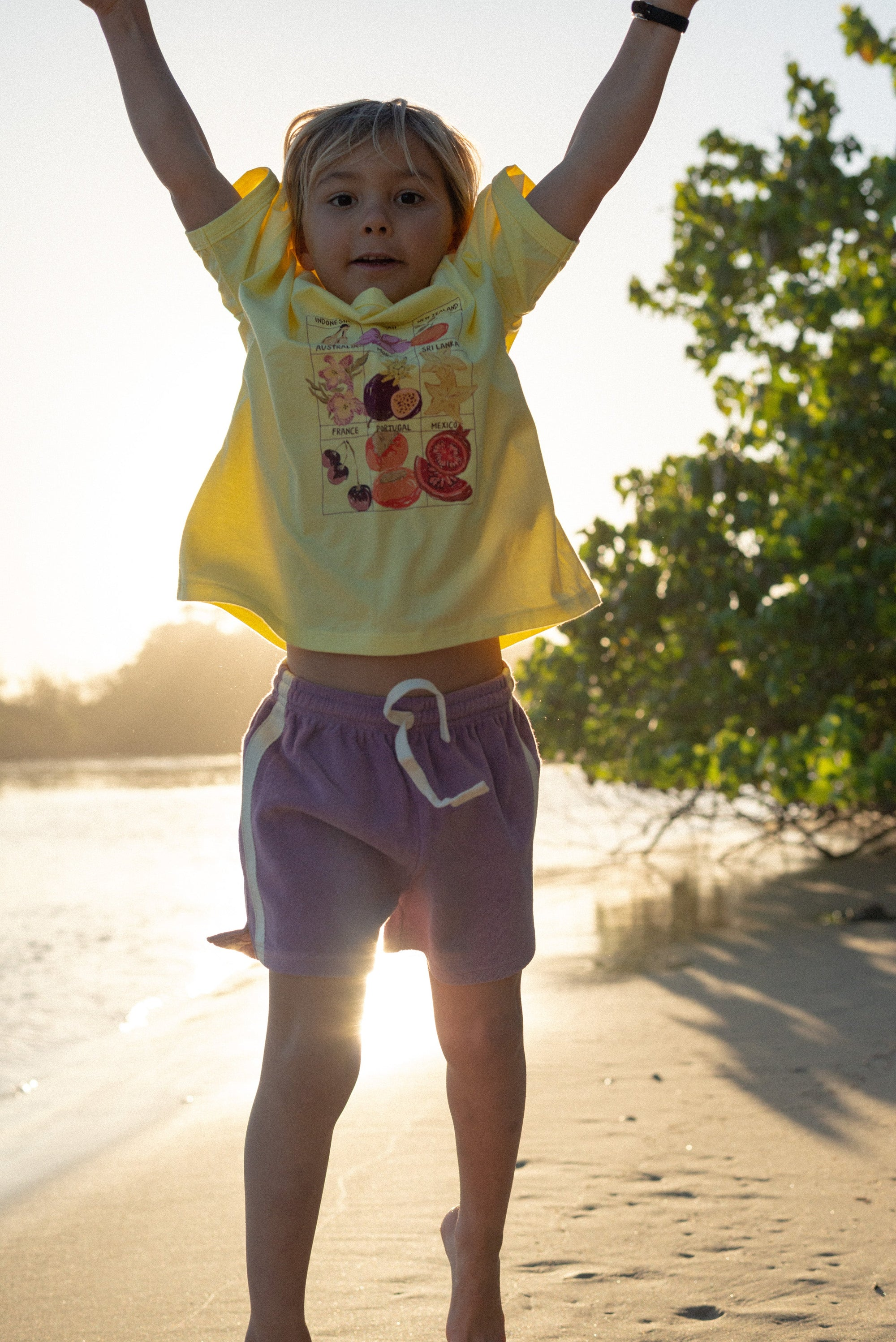 ATMOSEA Mini Terry Towelling Shorts - Jacaranda