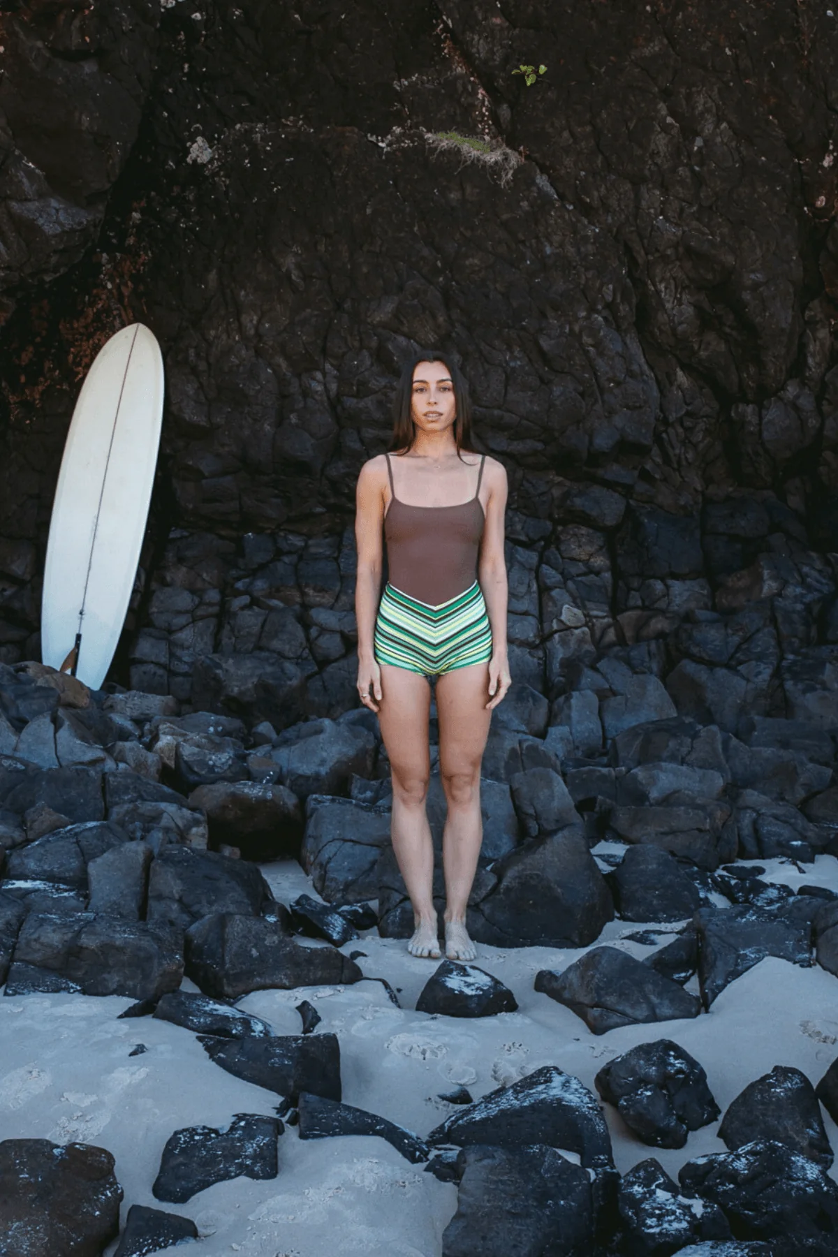 INNER RELM Holiday surf suit - Green stripe
