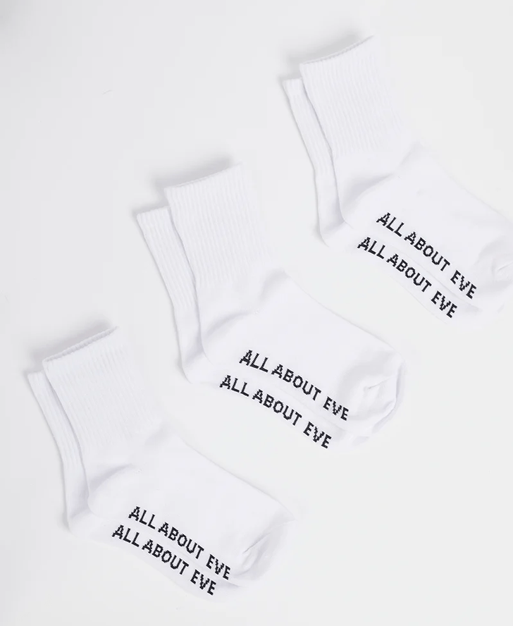 ALL ABOUT EVE Ankle socks 3pack - White