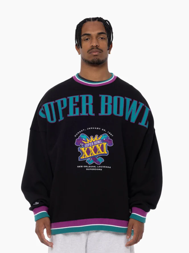 MITCHELL & NESS Super bowl XXI crew - Black