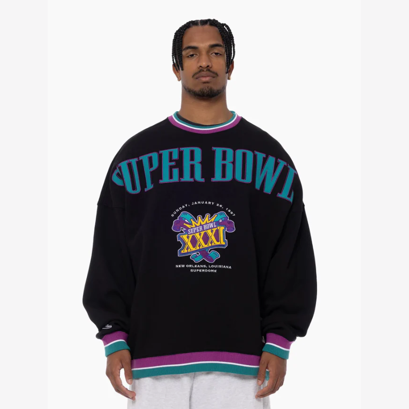 MITCHELL & NESS Super bowl XXI crew - Black