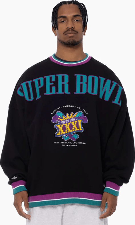 MITCHELL & NESS Super bowl XXI crew - Black