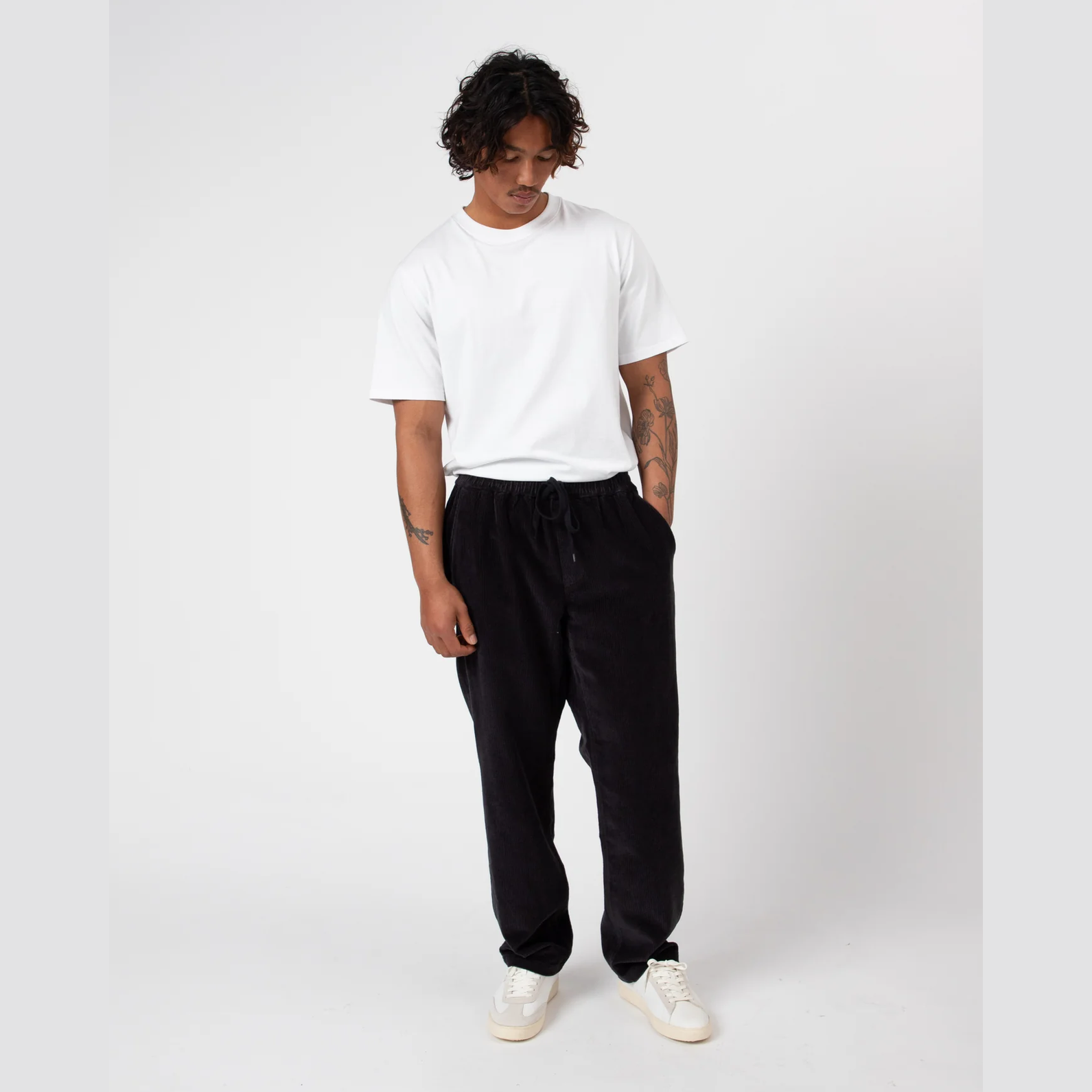MR SIMPLE Burbank Elastic Cord Pant - Charcoal