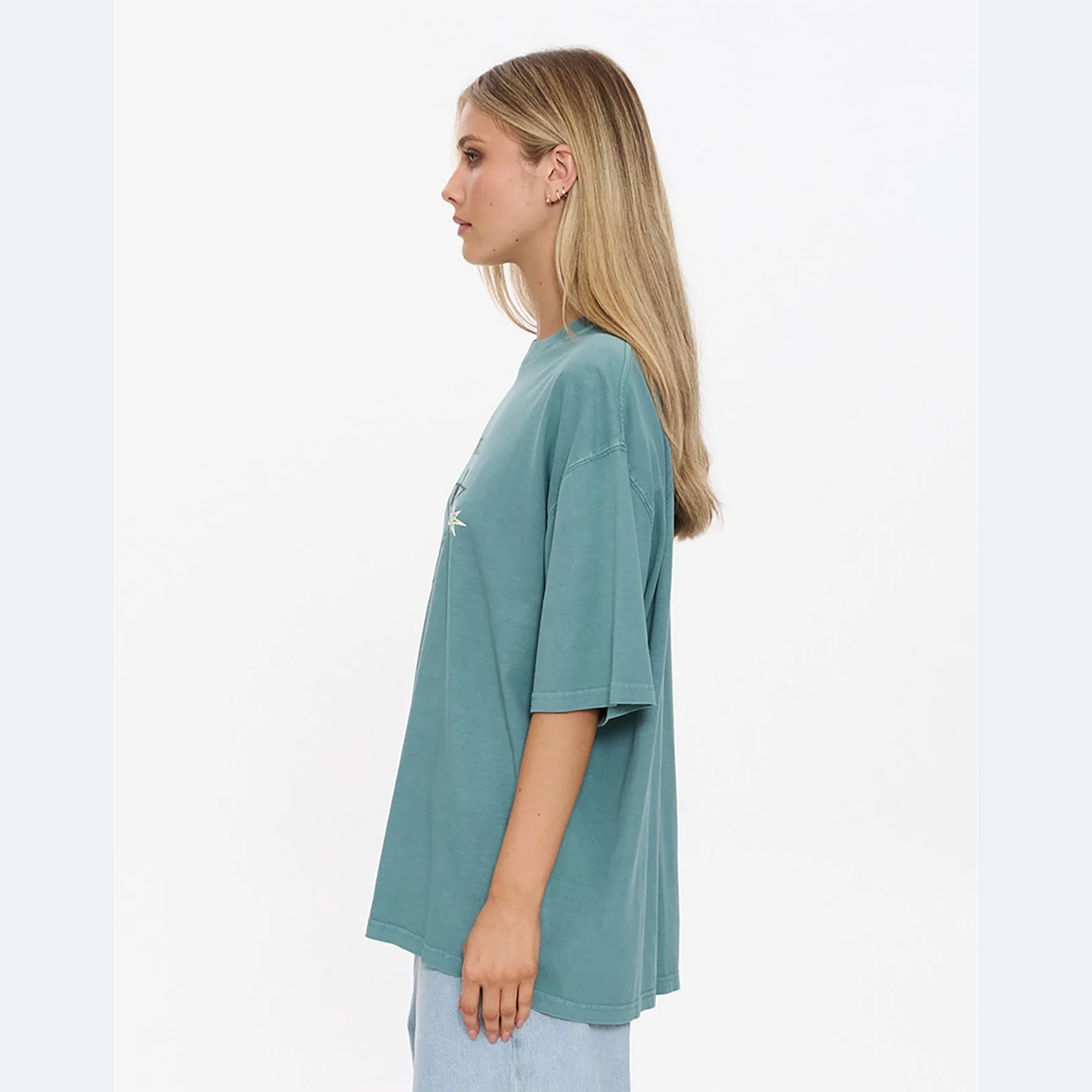 THRILLS Drive Me Wild Oversized Tee - Green Coast