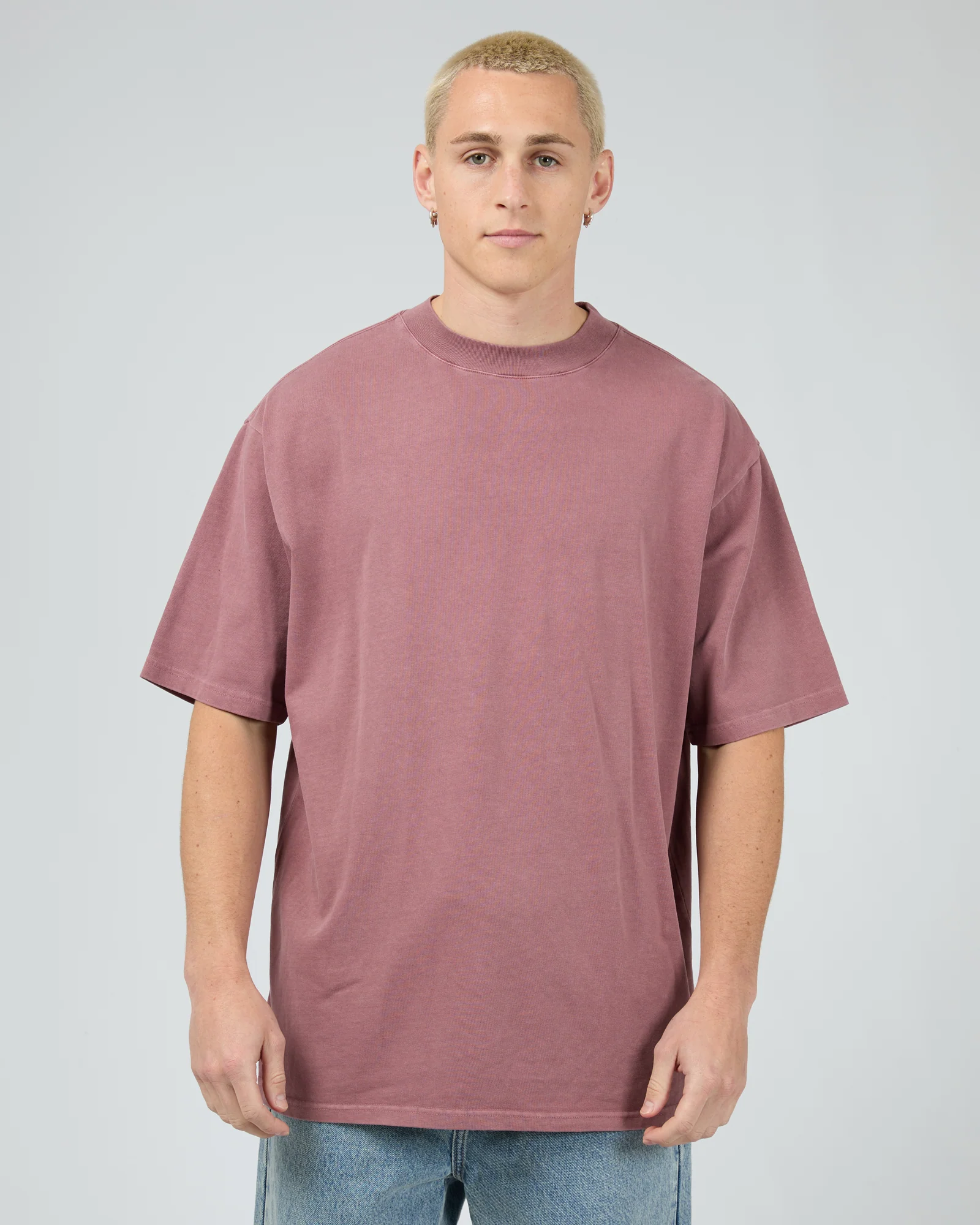 SILENT THEORY Heavy weight tee - Plum