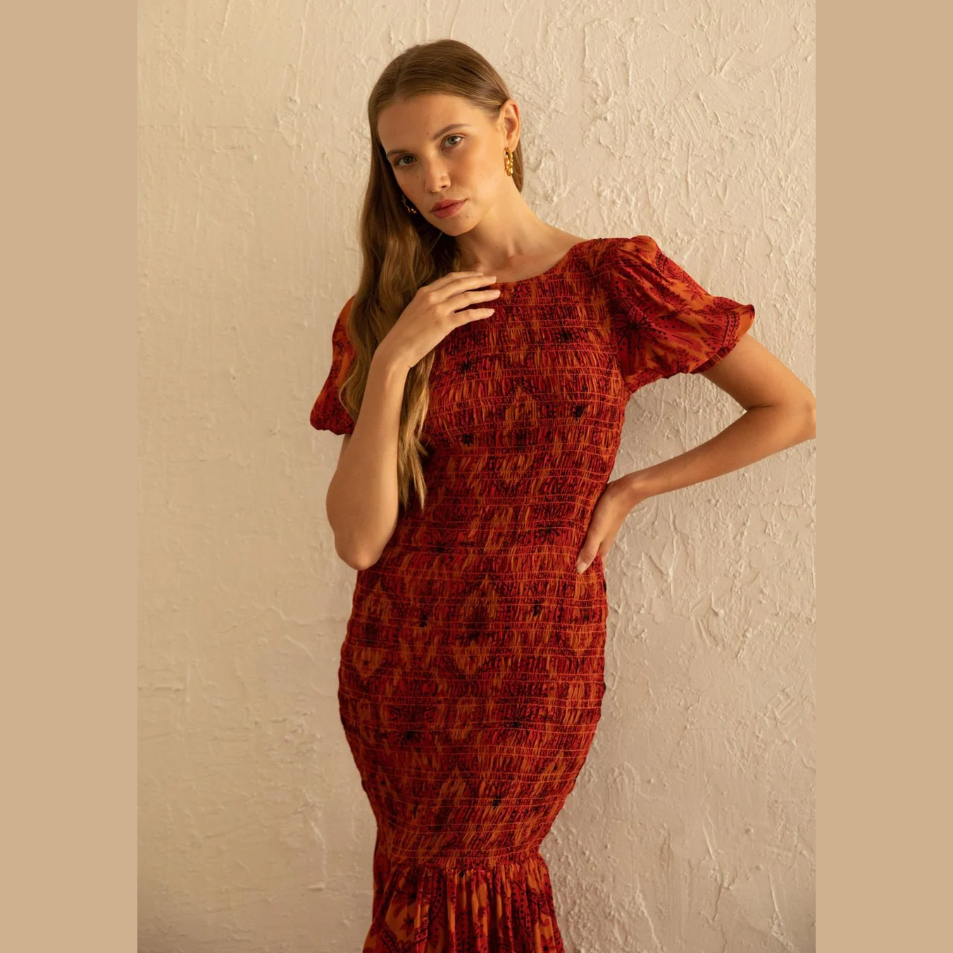 RUE STICC isabella maxi dress- damask floral