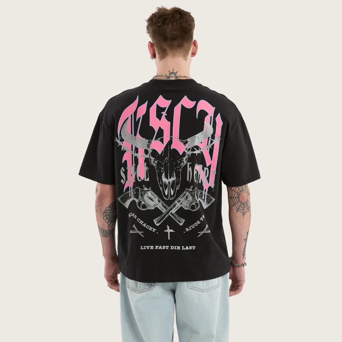 KSCY Steel heart street tee - Jet black