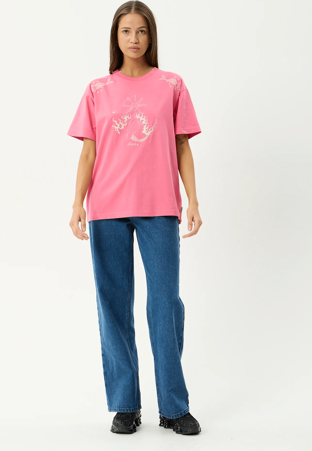 AFENDS Sea Siren Oversized - Washed Raspberry
