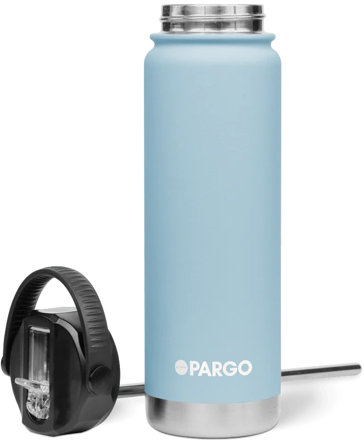 PROJECT PARGO 750mL Insulated Bottle w/ Straw Lid - Bay blue