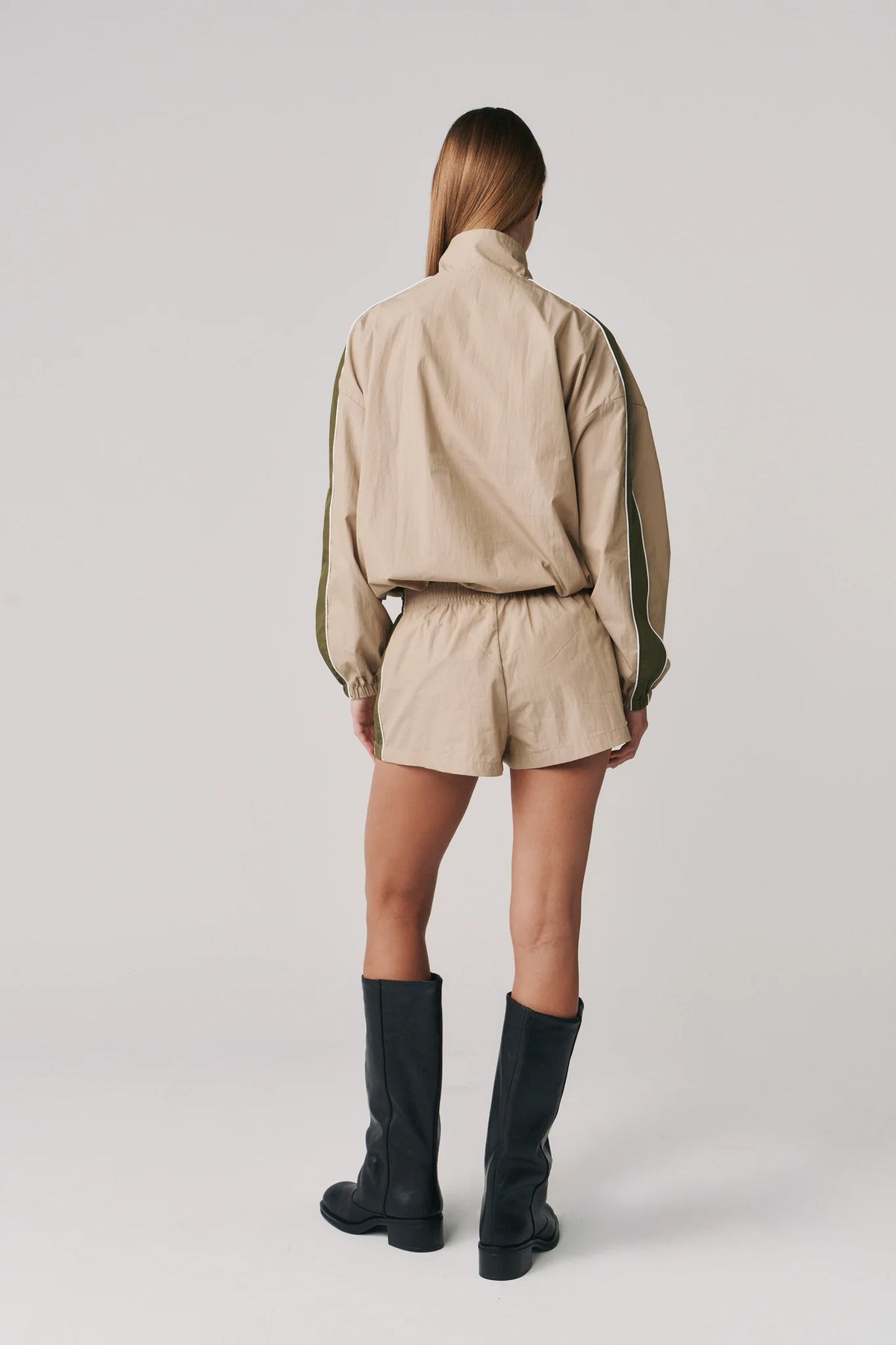 SSAINT - THE GROUNDS TRACK JACKET - Tan/ Khaki