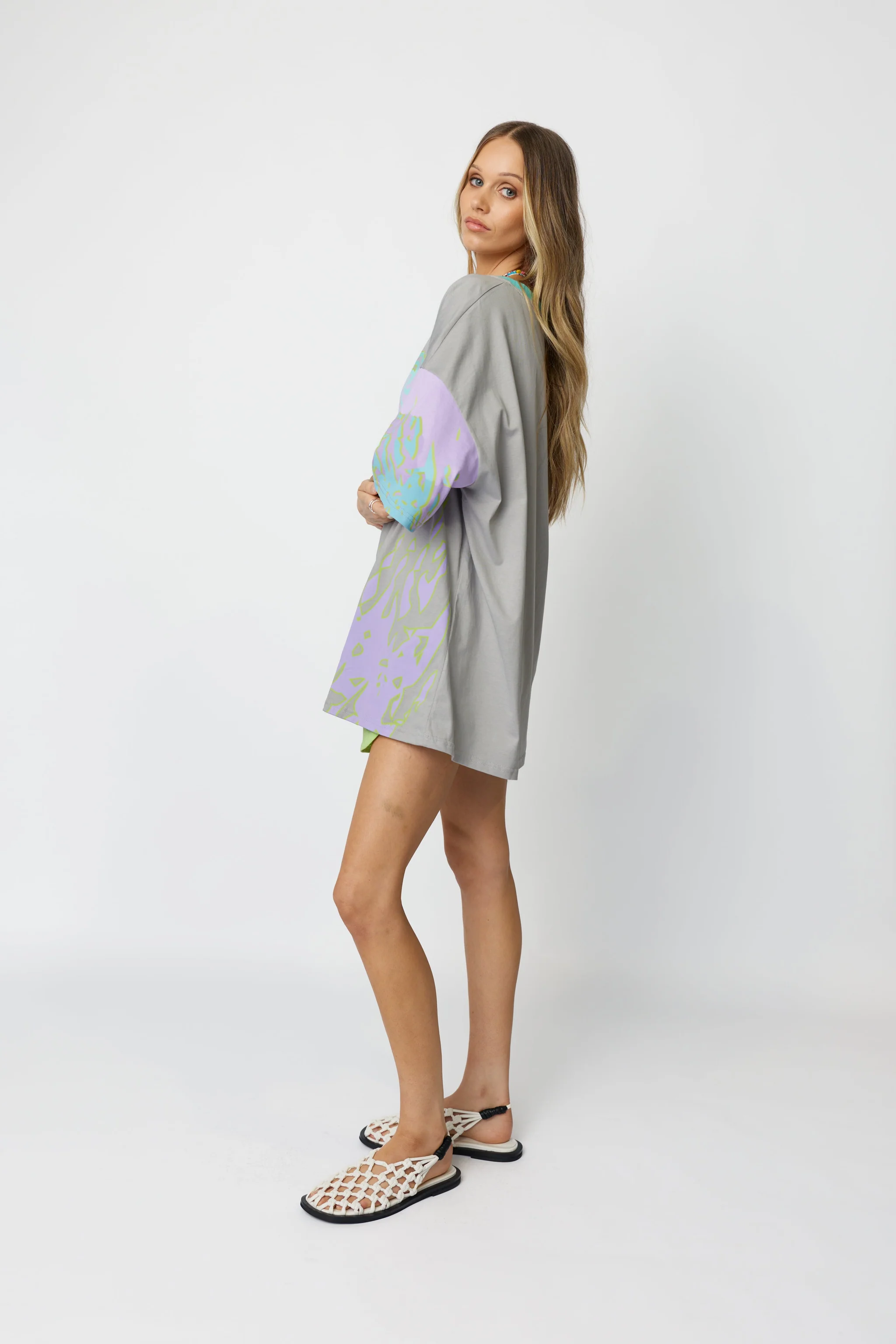 ONLY LOVERS LEFT Wave Racer Tee - Silver