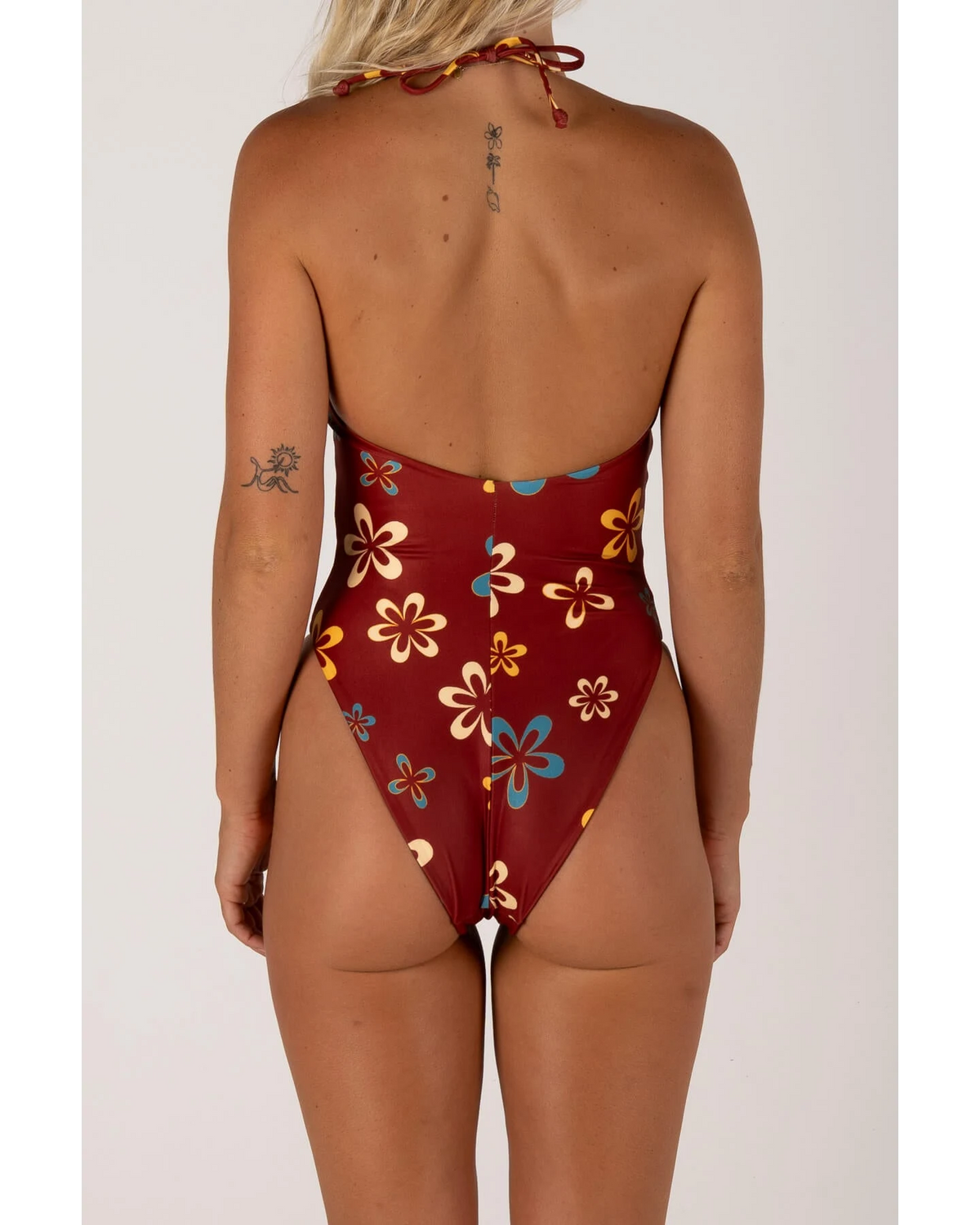 INNER RELM Inlove one piece - Maroon flowers