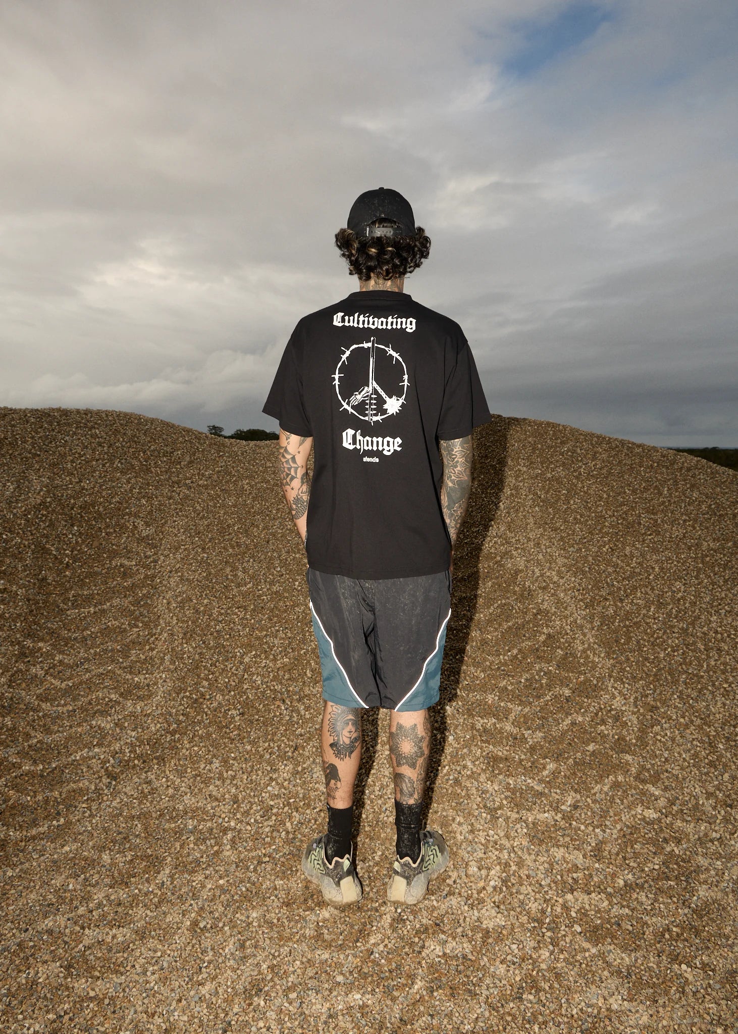 AFENDS Energy boxy tee - Black