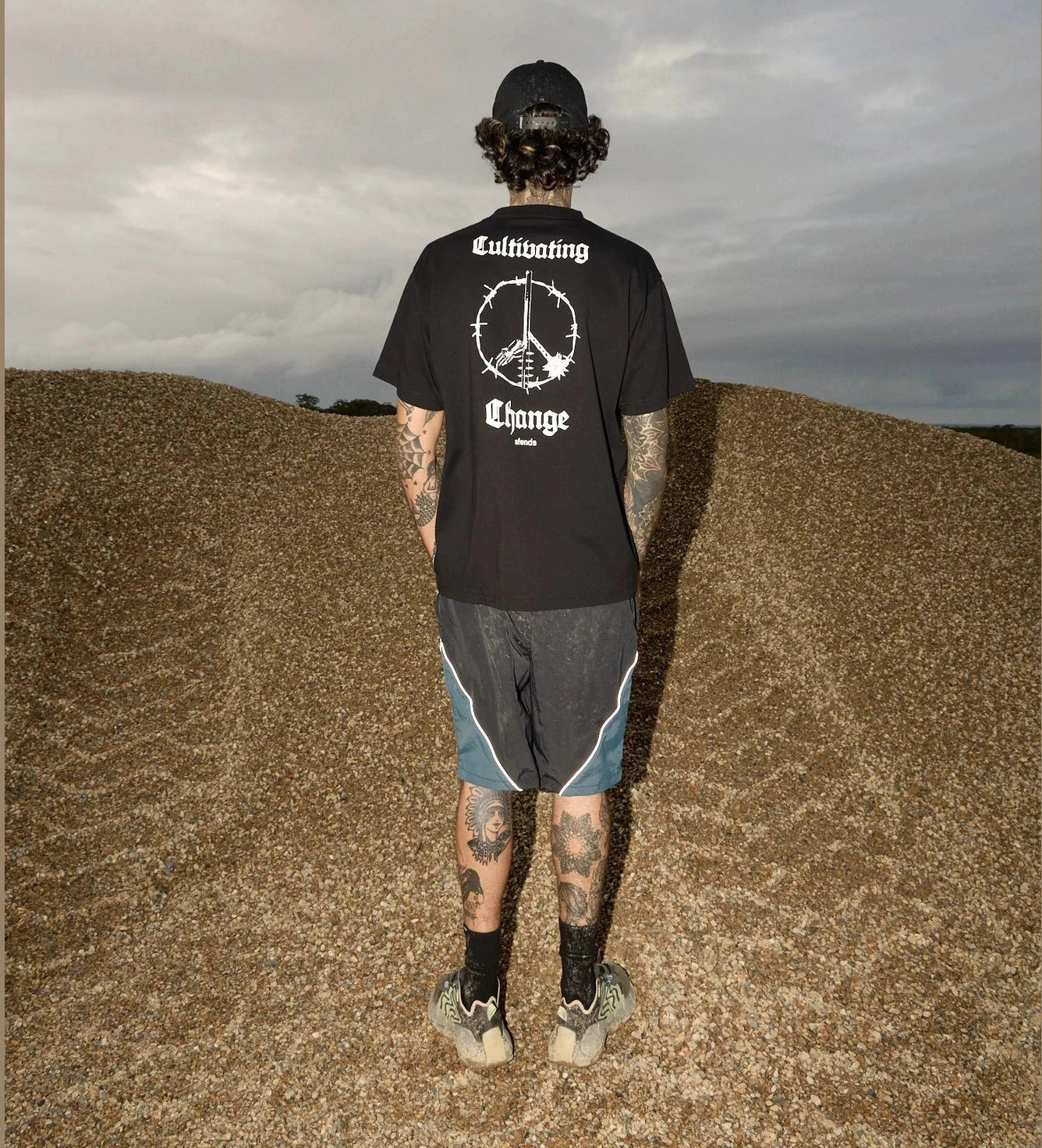 AFENDS Energy boxy tee - Black