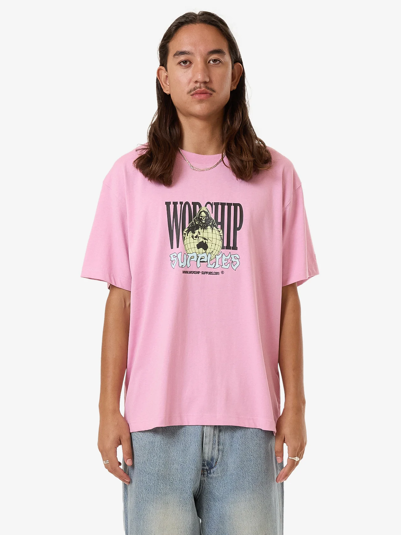WORSHIP Domination tee - lilac chiffon