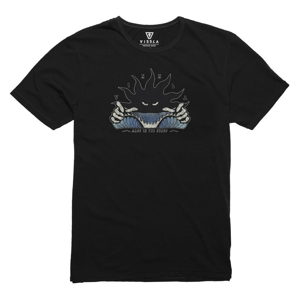 VISSLA Shady Organic Blend Kids Tee - Black