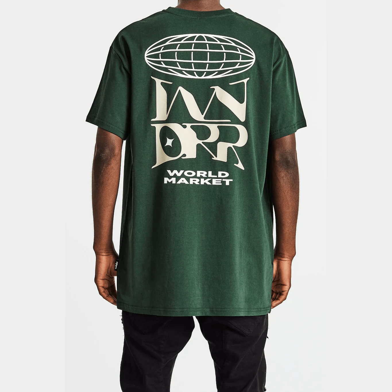 Wndrr market custom fit tee - forrest green
