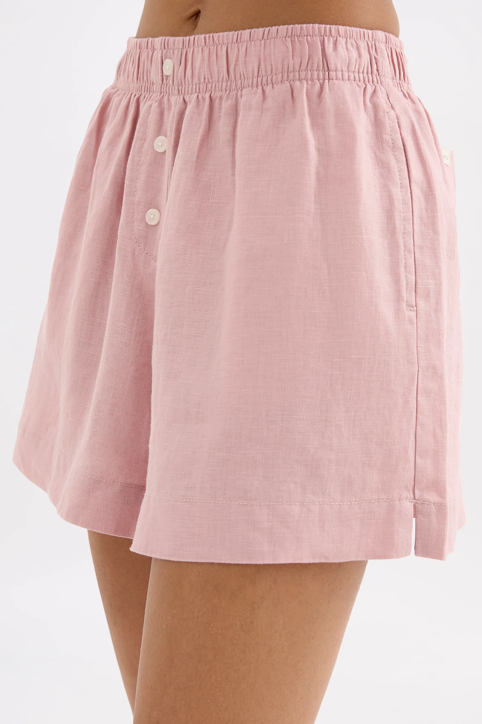 NUDE LUCY Lounge Linen Short - Blush