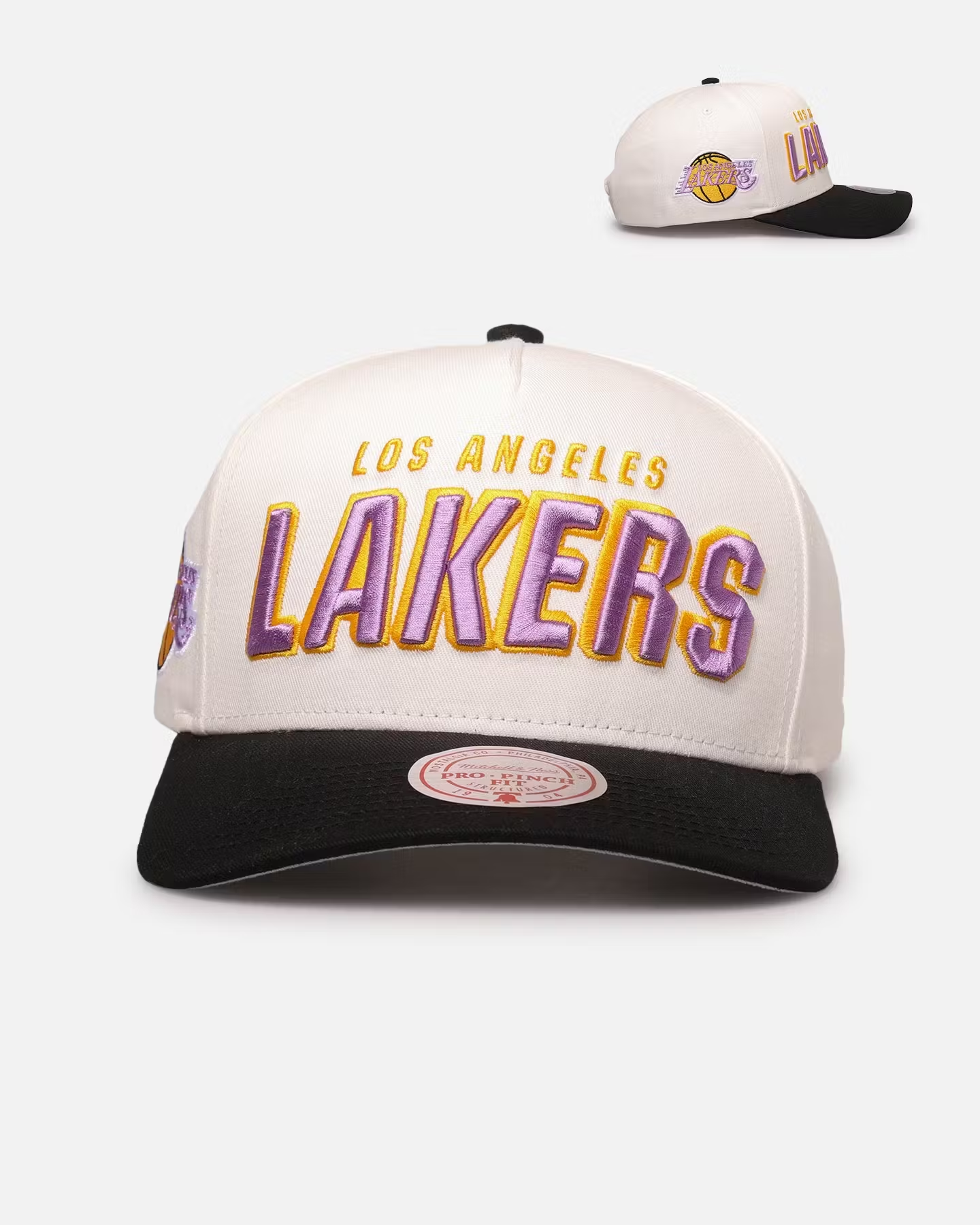 MITCHELL & NESS Los Angeles Lakers 'Draft Day' Pro Pinch Snapback