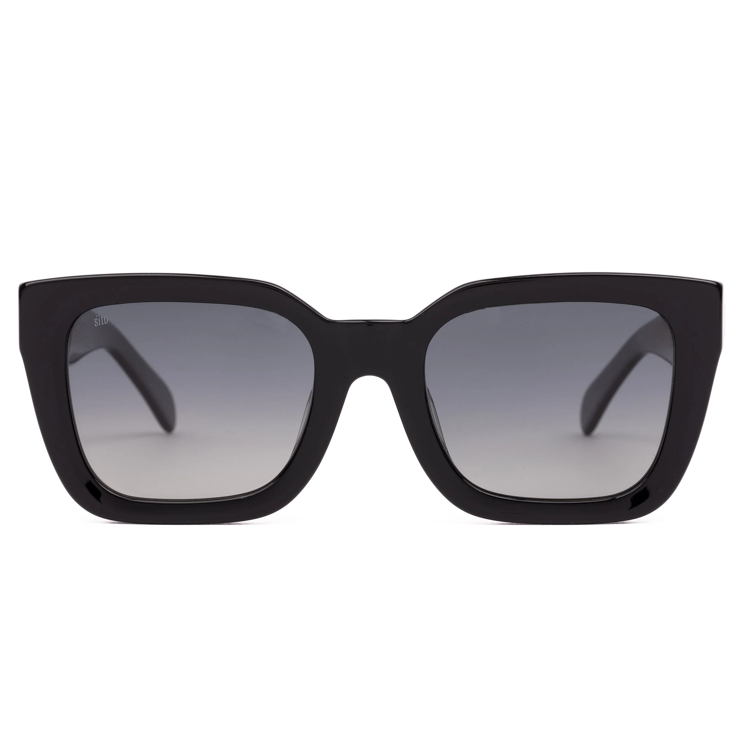 SITO Harlow Sunglasses - Black/Grey Gradient Polarised Lenses