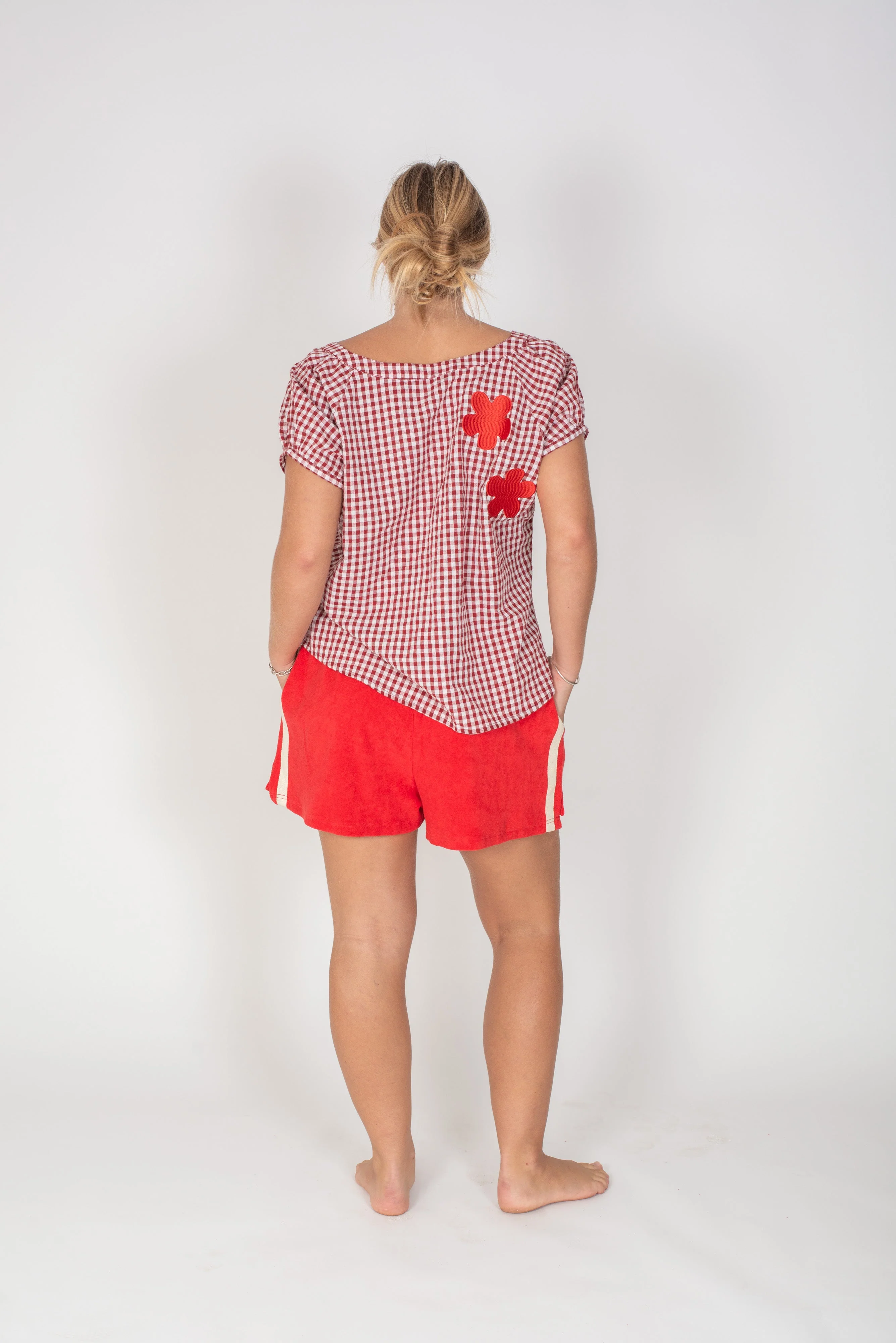 ATMOSEA Adults Terry towelling shorts - Chilli