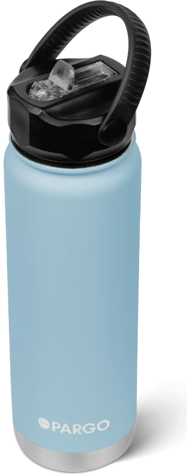 PROJECT PARGO 750mL Insulated Bottle w/ Straw Lid - Bay blue