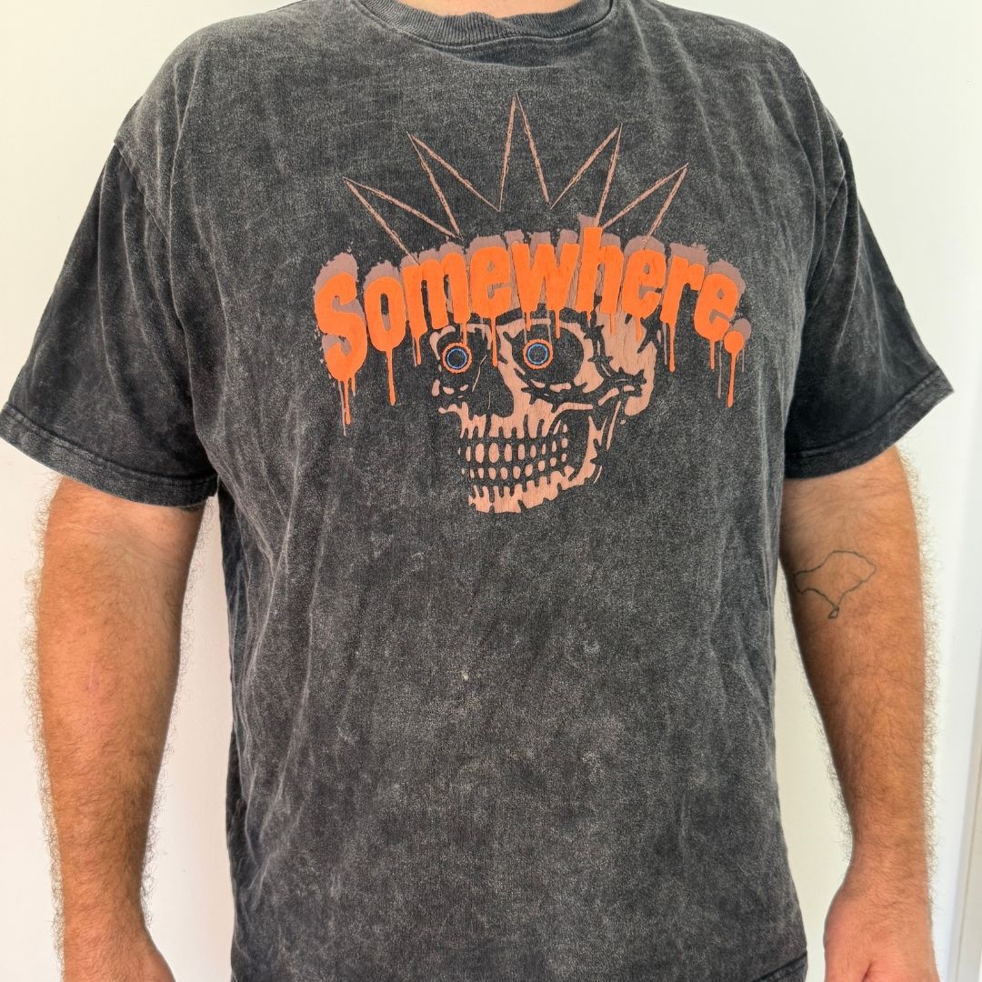 Somewhere - Afterdark Tee - Washed Black