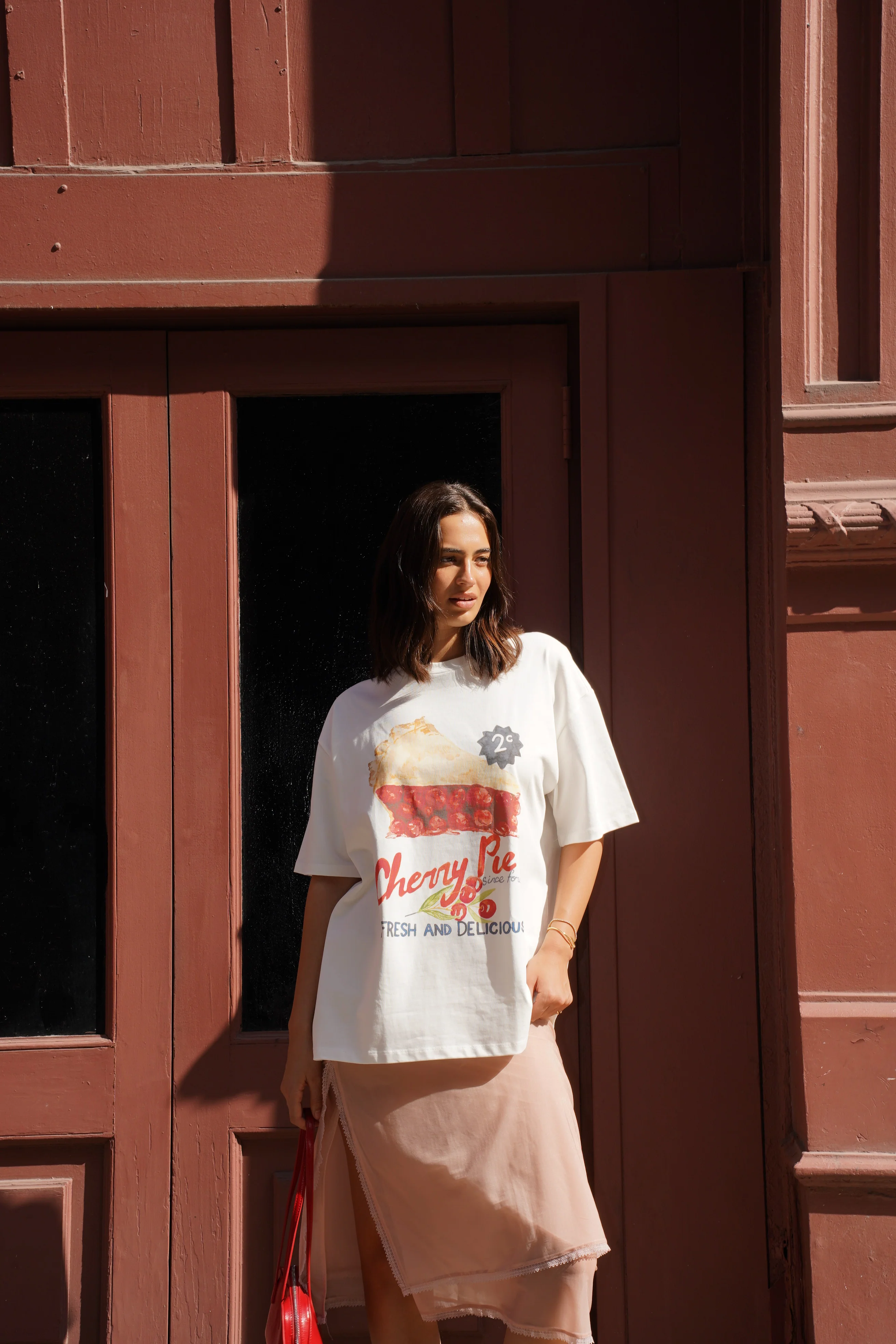 MAKE THE LABEL Cherry Pie Oversize Tee