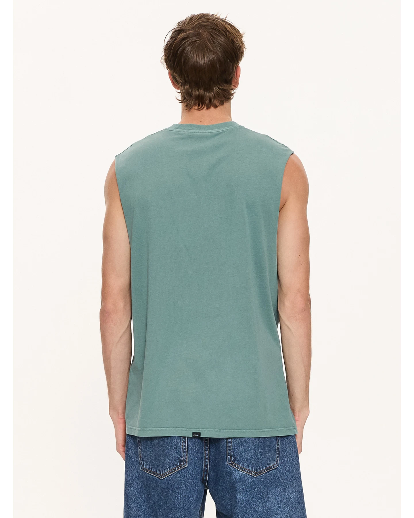 THRILLS Minimal Thrills Merch Fit Muscle Tee - Green Coast