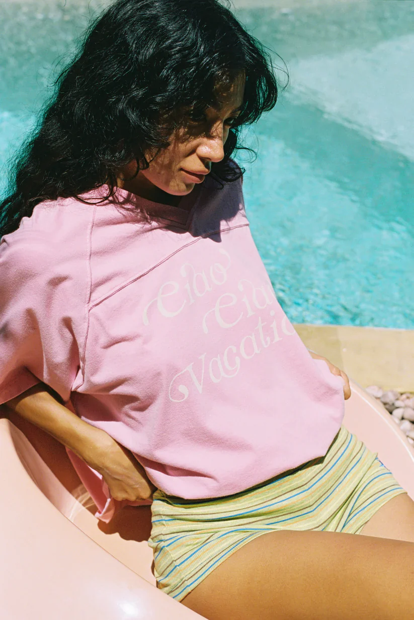 CIAO CIAO Vacay crop tee - Pink