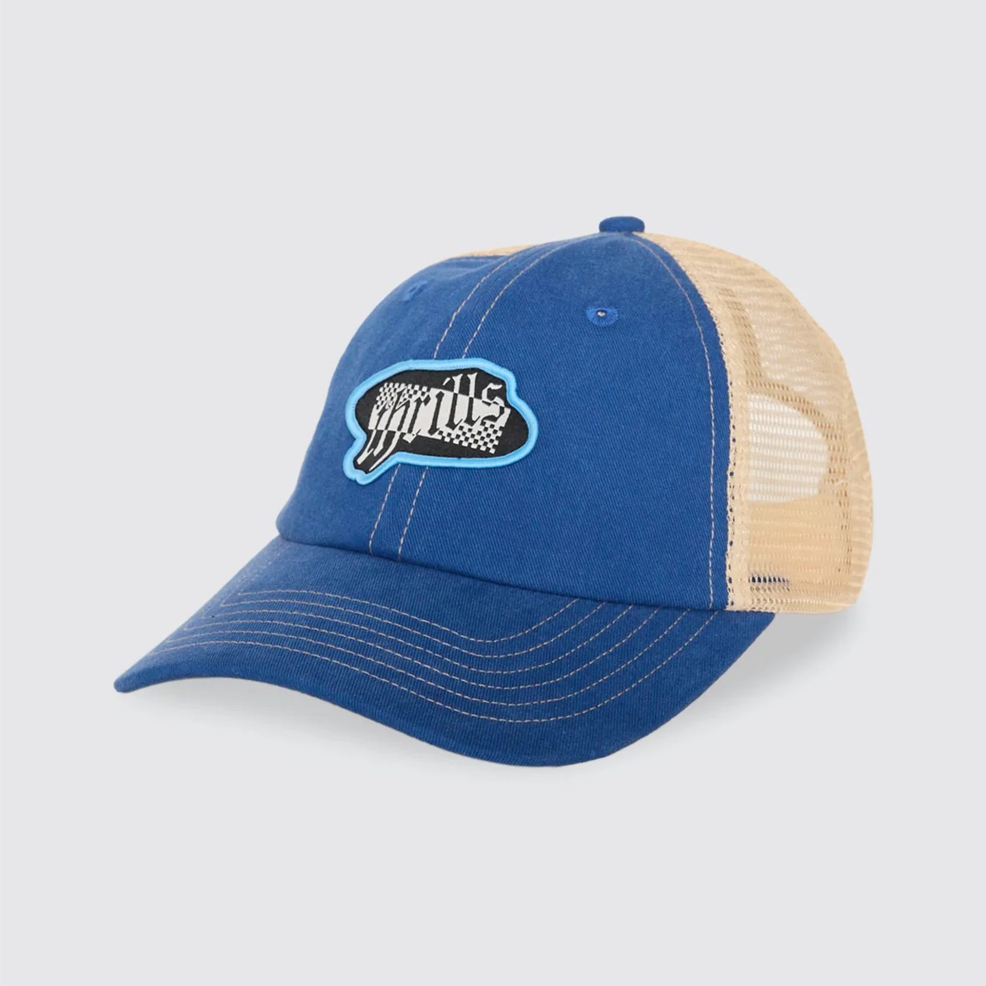 THRILLS Can You Feel It Patch Trucker Cap - Federal Blue - Birch