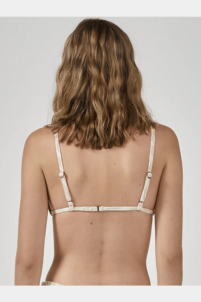 Thrills glitch triangle bikini top - sunlight