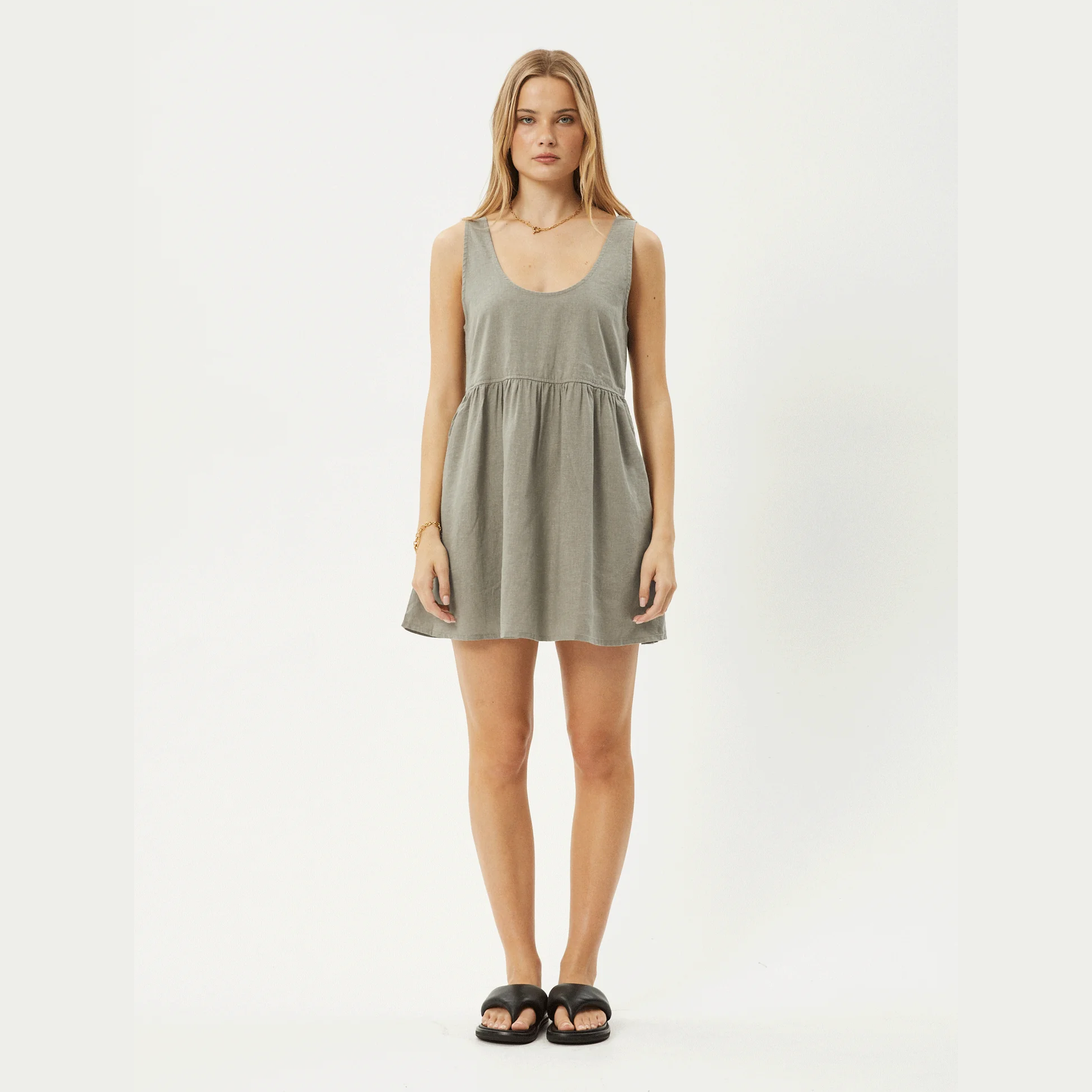 AFENDS Jesse mini dress - Olive