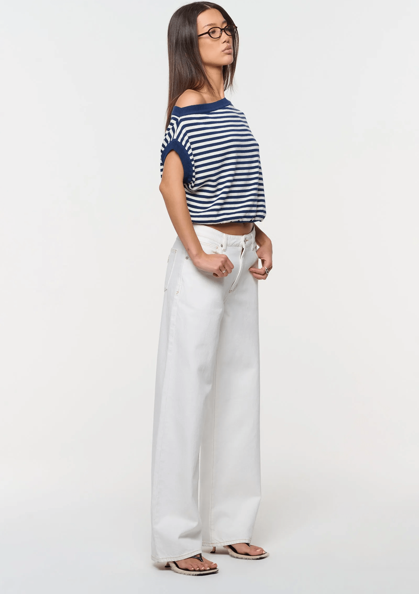 ABRAND 95 Mid Baggy Porcelain Recycled